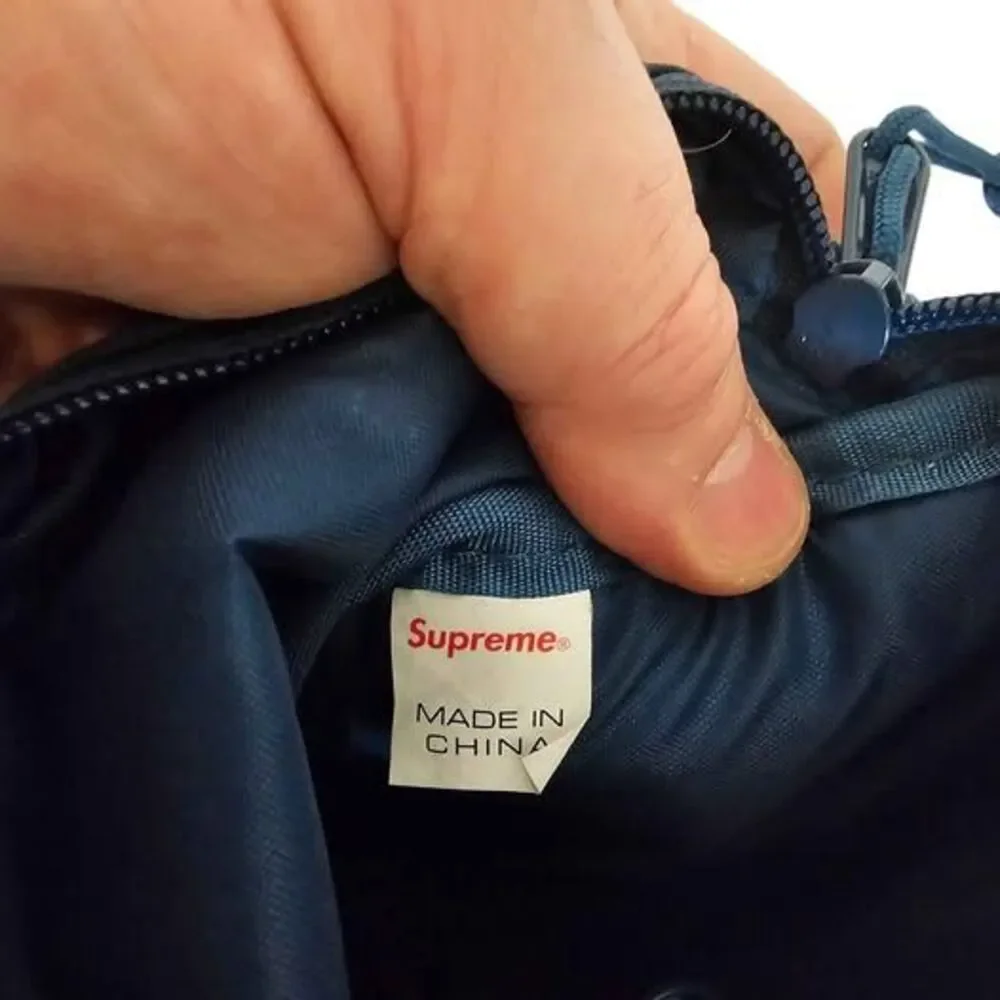 Supreme SS17 Small Shoulder Bag Cordura Fabric with Adjustable Strap Dark Blue